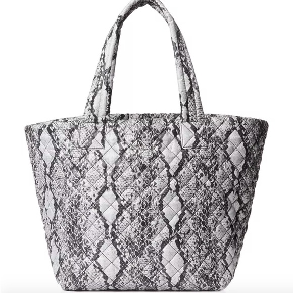MZ Wallace Handbags - NWT! MZ Wallace Grey Snake Medium Metro Tote